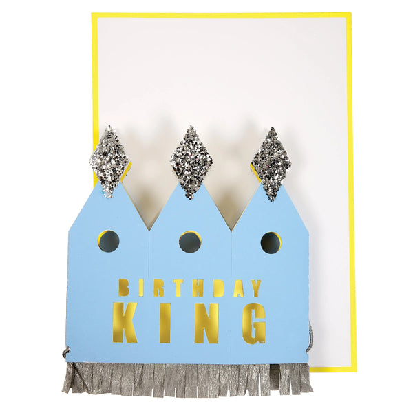 Crowned Birthday King Card