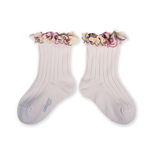 Anemone Ankle Socks | White