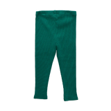 Organic Rib Legging | Evergreen
