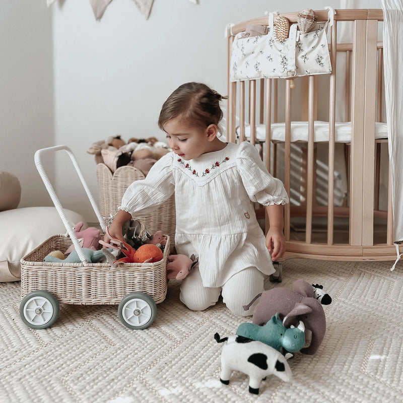Olli Ella Rattan Wamble Walker Marigold Modern Kids