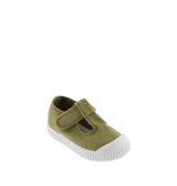 Canvas T-Strap Sneaker | Olive