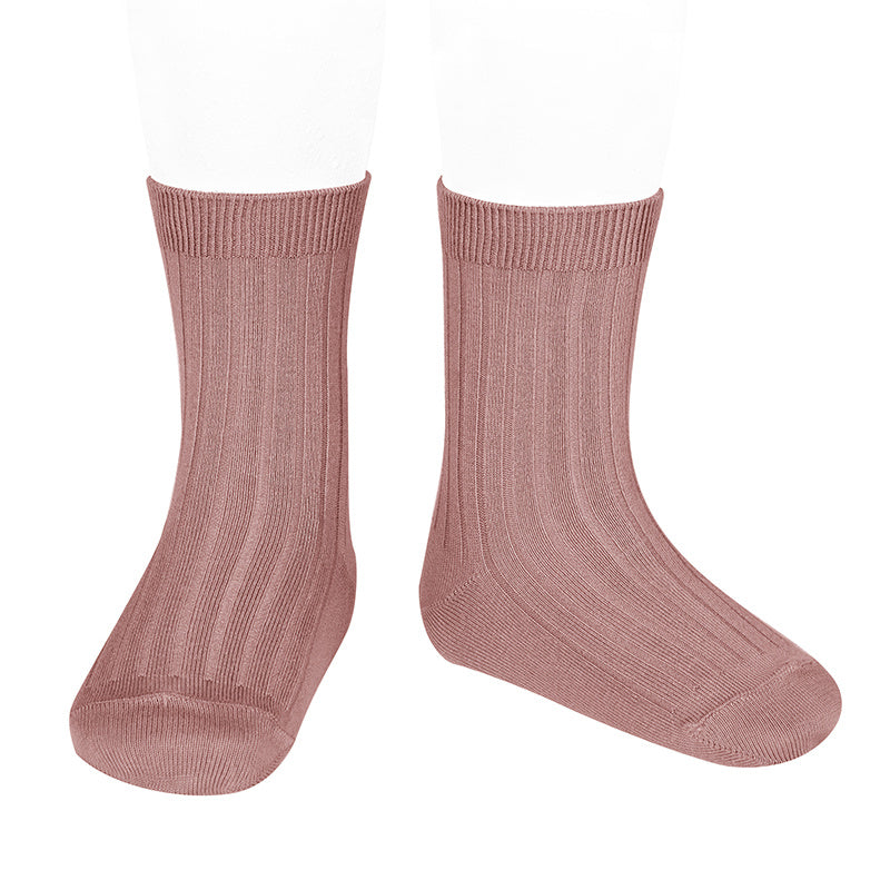Ribbed Socks - Terracotta