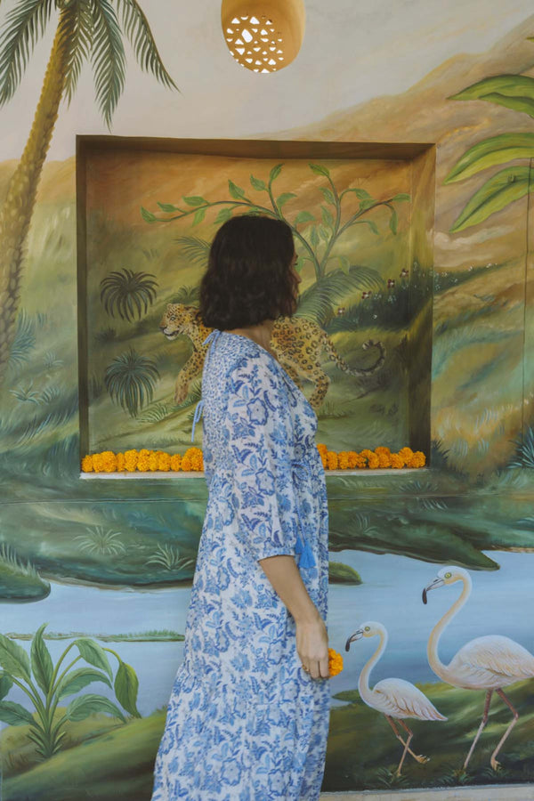 Dress Bali | Blue Indian Bloom